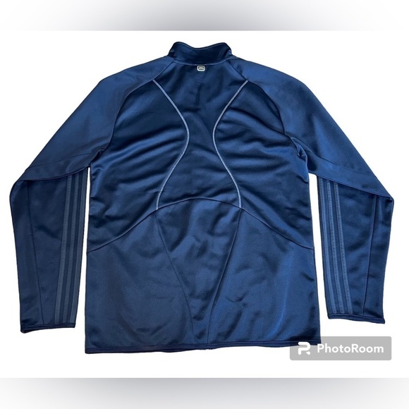 Adidas - Men’s Warm Up Full Zip 3 Stripe Jacket Sweater - Picture 5 of 10